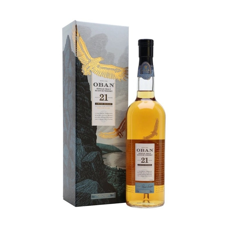 Oban 21 Year Old Cask Strength Single Malt Whisky 750mL - ForWhiskeyLovers.com