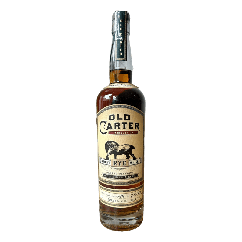 Old Carter Barrel Strength Straight Rye Whiskey Batch No. 10 - ForWhiskeyLovers.com