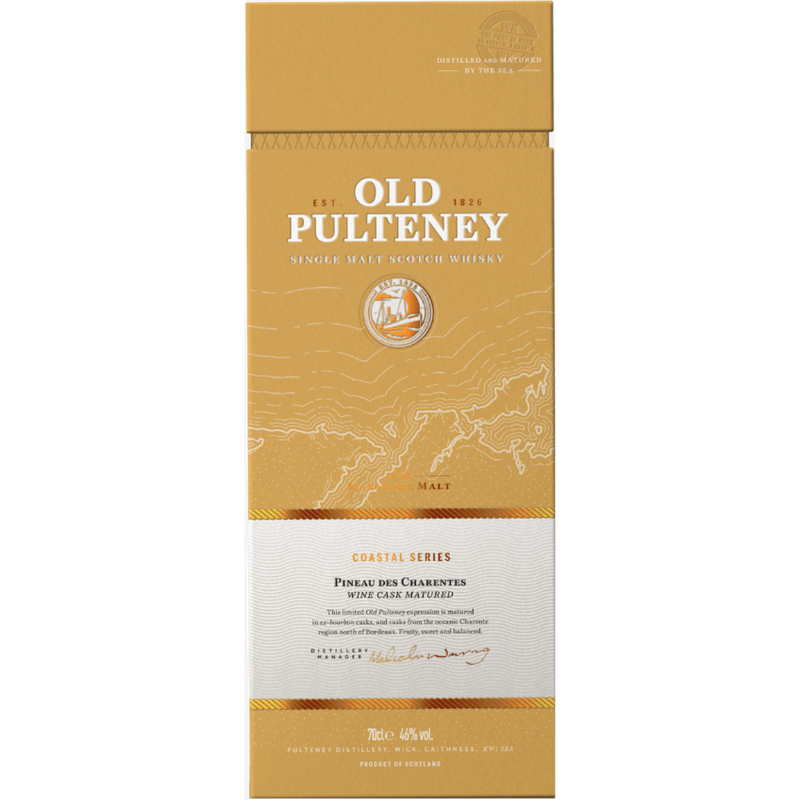 Old Pulteney Coastal Series Pineau De Charentes Finish Scotch Whisky - ForWhiskeyLovers.com