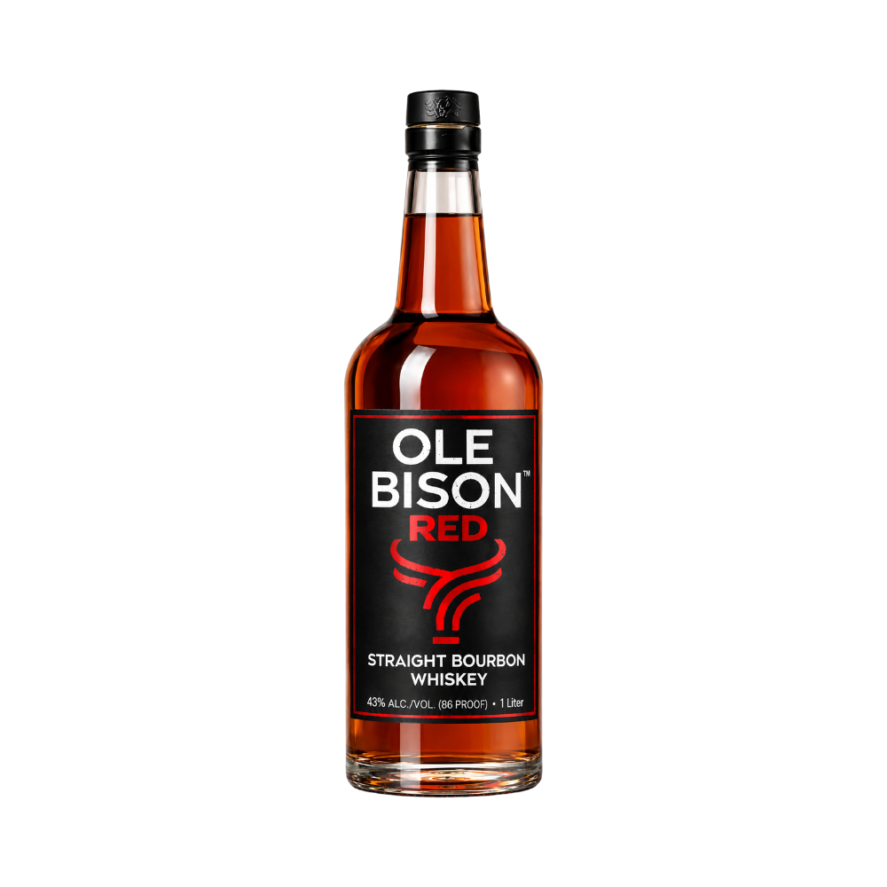 Ole Bison Red Bourbon Whiskey 1L - ForWhiskeyLovers.com