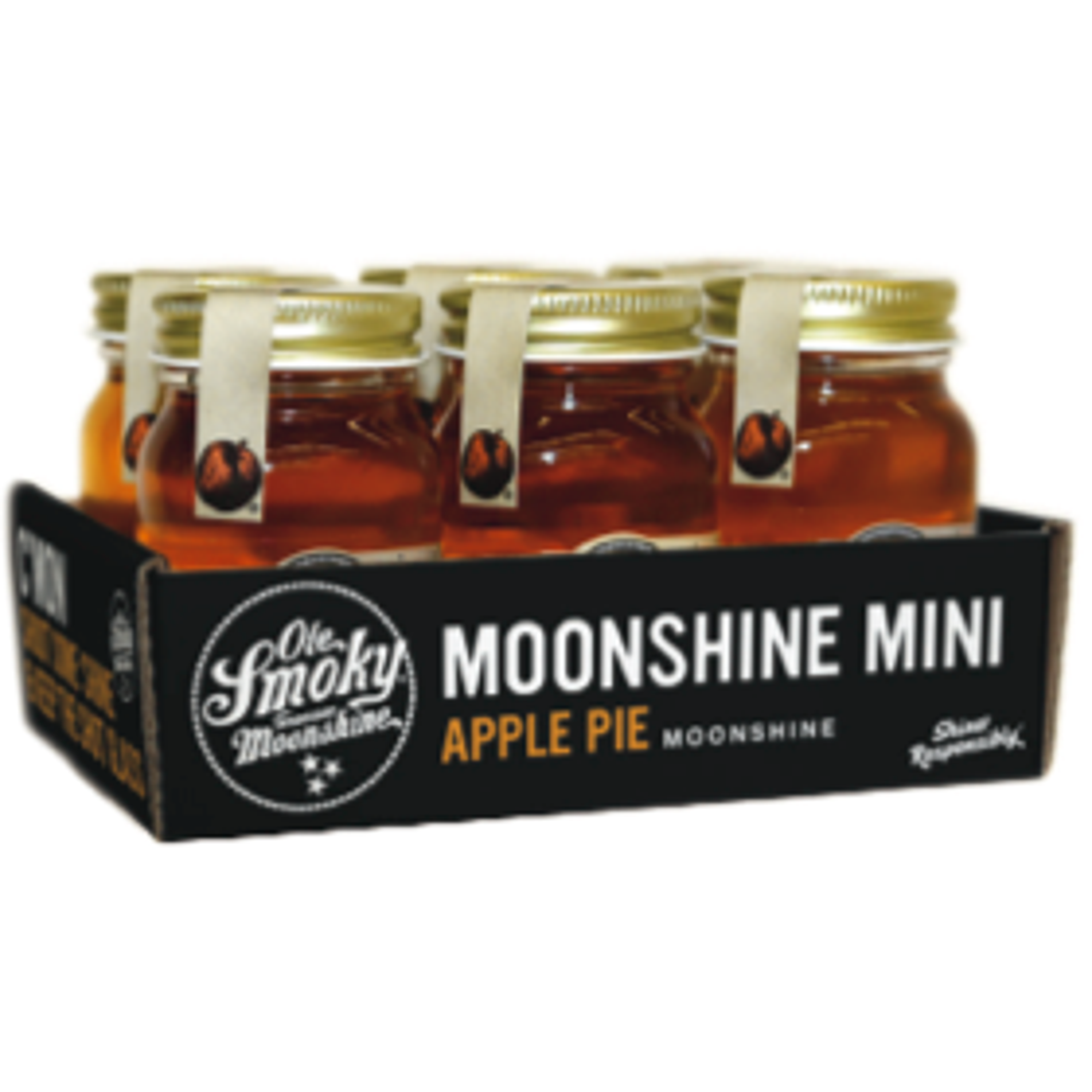 Ole Smoky Apple Pie Moonshine Mini 6-Pack 6 x 50ml - ForWhiskeyLovers.com