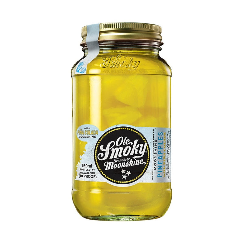 Ole Smoky Pineapples With Pina Colada Moonshine 40 - ForWhiskeyLovers.com