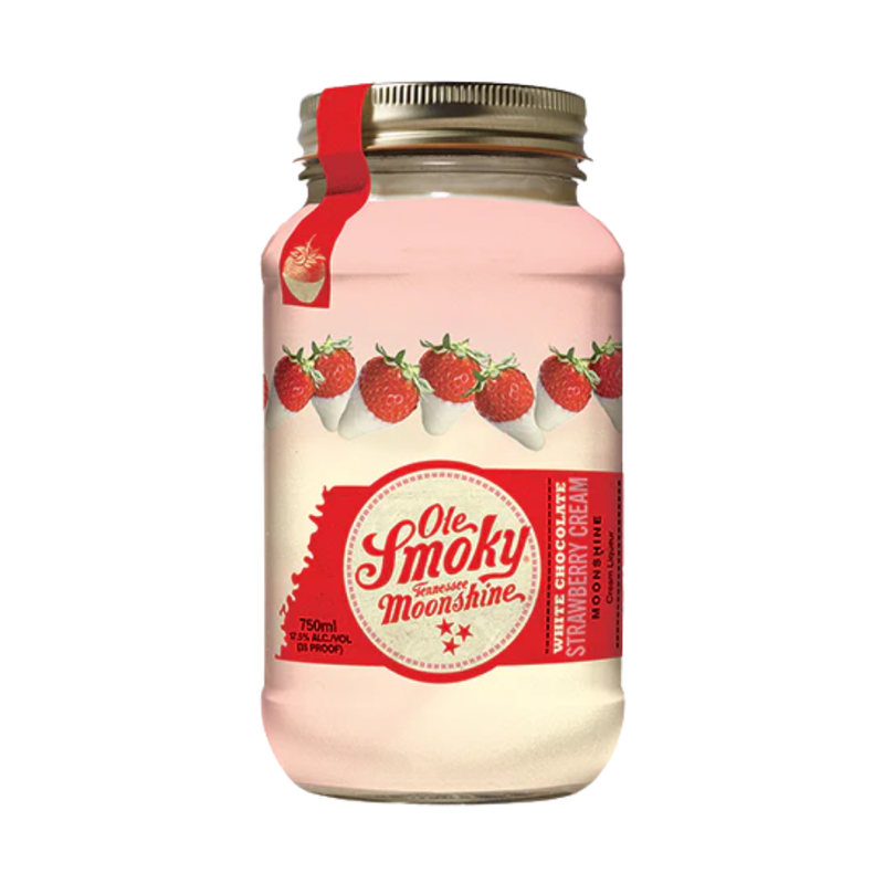 Ole Smoky Strawberry Flavored Whiskey White Chocolate Strawberry Cream Moonshine - ForWhiskeyLovers.com