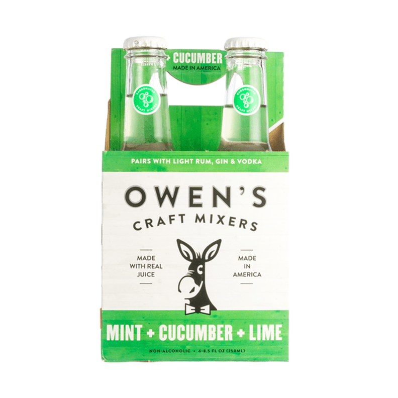 Owen's Mint + Cucumber + Lime Craft Mixers 4-Pack - ForWhiskeyLovers.com