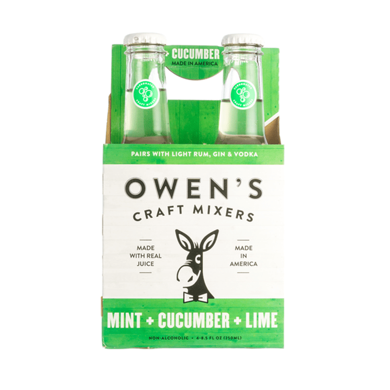 Owen's Mint + Cucumber + Lime Craft Mixers 4-Pack - ForWhiskeyLovers.com