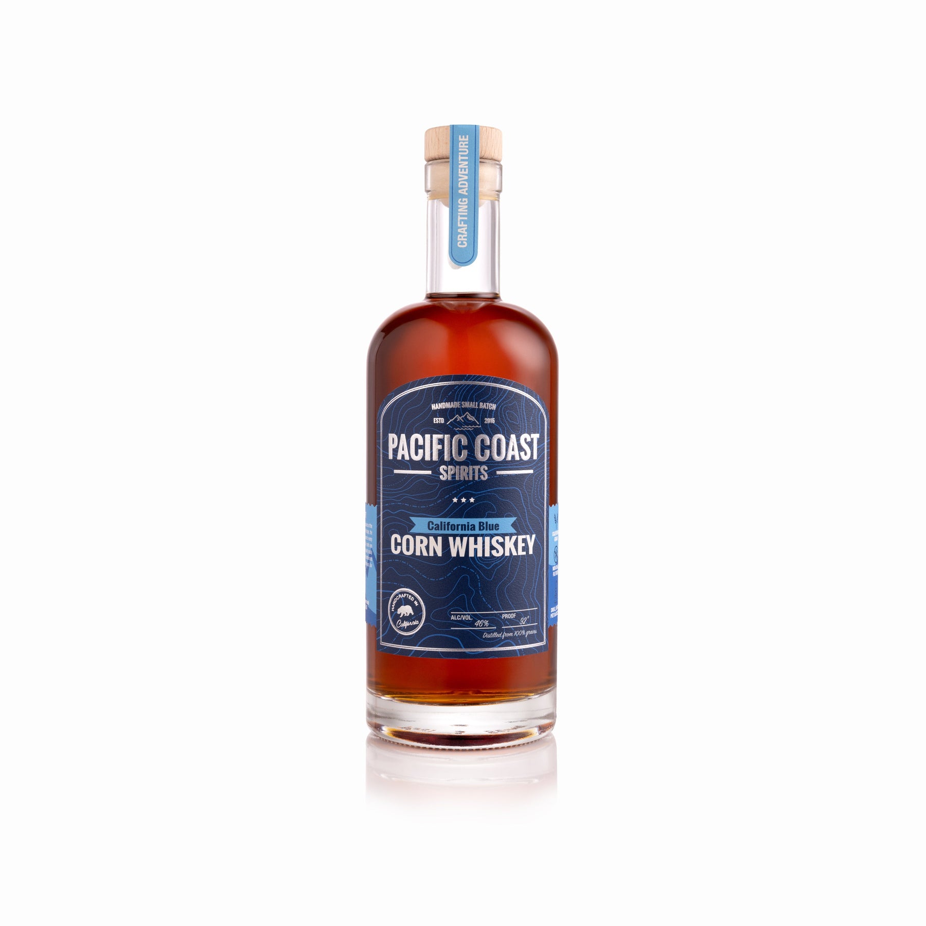 Pacific Coast Spirits California Blue Corn Whiskey 750ml - ForWhiskeyLovers.com