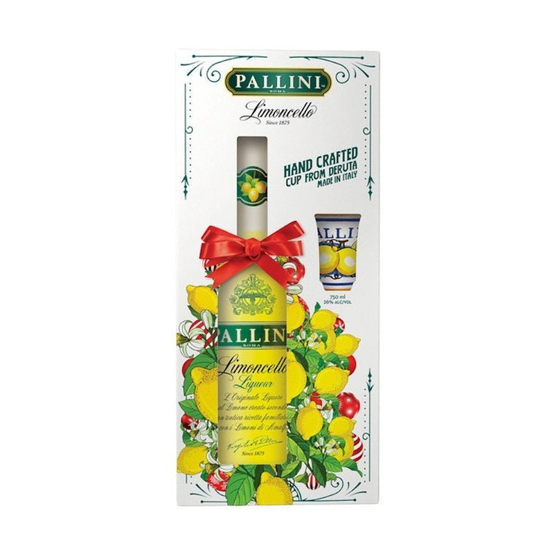 Pallini Limoncello Liqueur w/Handcrafted Cup - ForWhiskeyLovers.com