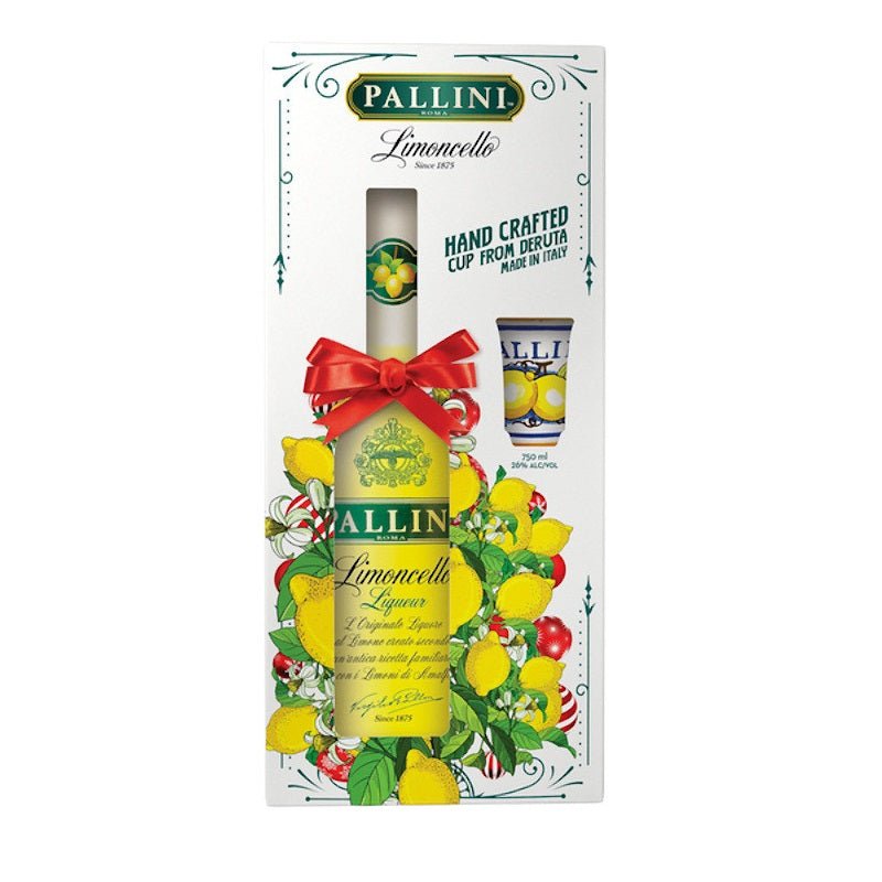 Pallini Limoncello Liqueur w/Handcrafted Cup - ForWhiskeyLovers.com