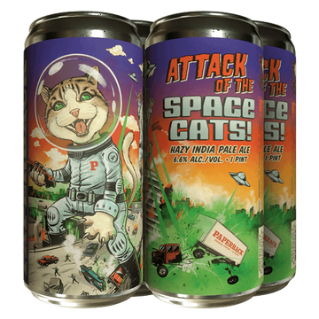 Paperback Brewing Co. 'Attack of The Space Cats' Hazy IPA Beer 4-Pack - ForWhiskeyLovers.com