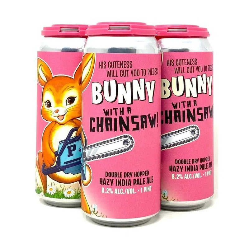Paperback Brewing Co. Bunny with a Chainsaw! Hazy IPA Beer 4-Pack - ForWhiskeyLovers.com