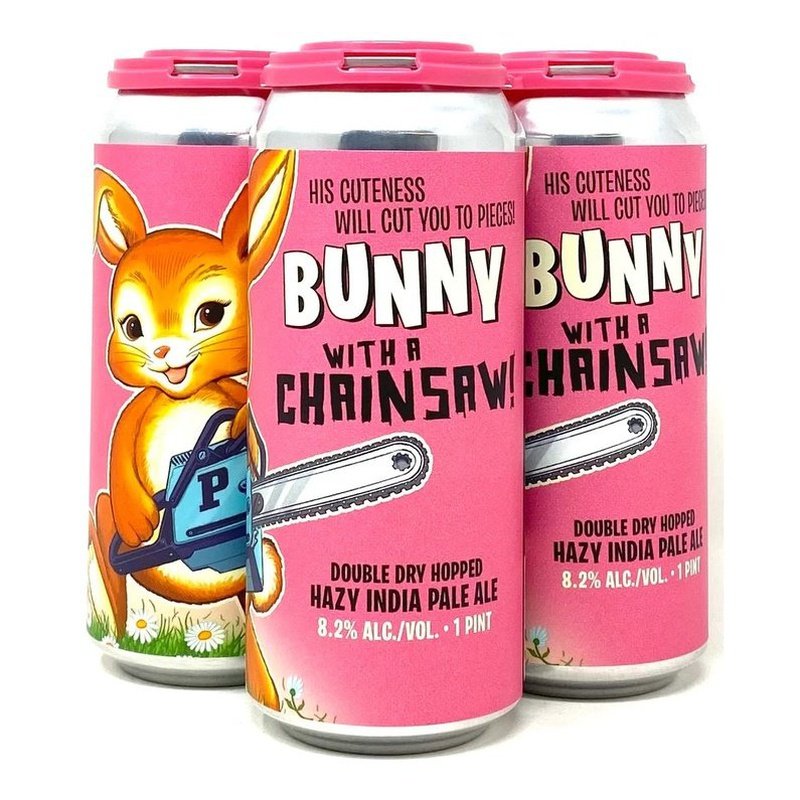 Paperback Brewing Co. Bunny with a Chainsaw! Hazy IPA Beer 4-Pack - ForWhiskeyLovers.com
