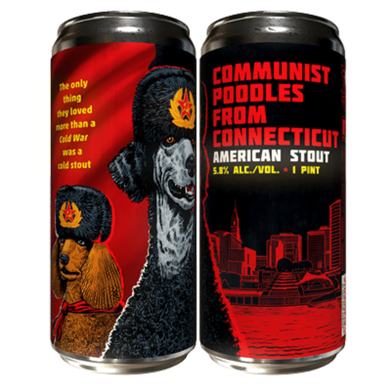 Paperback Brewing Co. Communist Poodles from Connecticut American Stout Beer 4-Pack - ForWhiskeyLovers.com