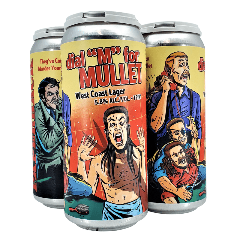 Paperback Brewing Co. Dial 'M' Mullet West Coast Lager Beer 4-Pack - ForWhiskeyLovers.com