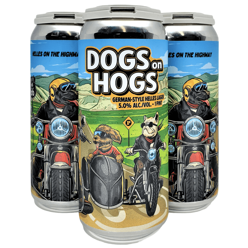 Paperback Brewing Co. Dogs on Hogs German-Style Lager Beer 4-Pack - ForWhiskeyLovers.com