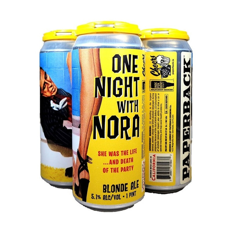 Paperback Brewing Co. One Night with Nora Blonde Ale Beer 4-Pack - ForWhiskeyLovers.com