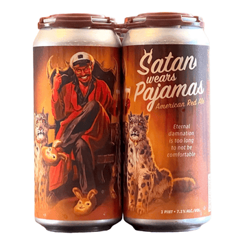 Paperback Brewing Co. Satan Wears Pajamas American Red Ale Beer 4-Pack - ForWhiskeyLovers.com