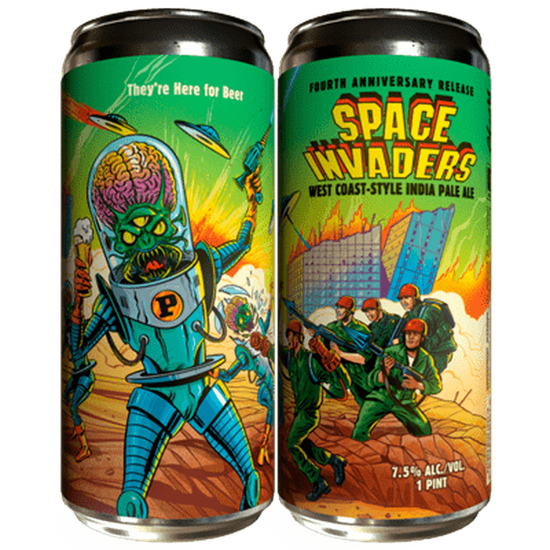 Paperback Brewing Co. 'Space Invaders Anniversary Ale' West Coast IPA 4-Pack - ForWhiskeyLovers.com