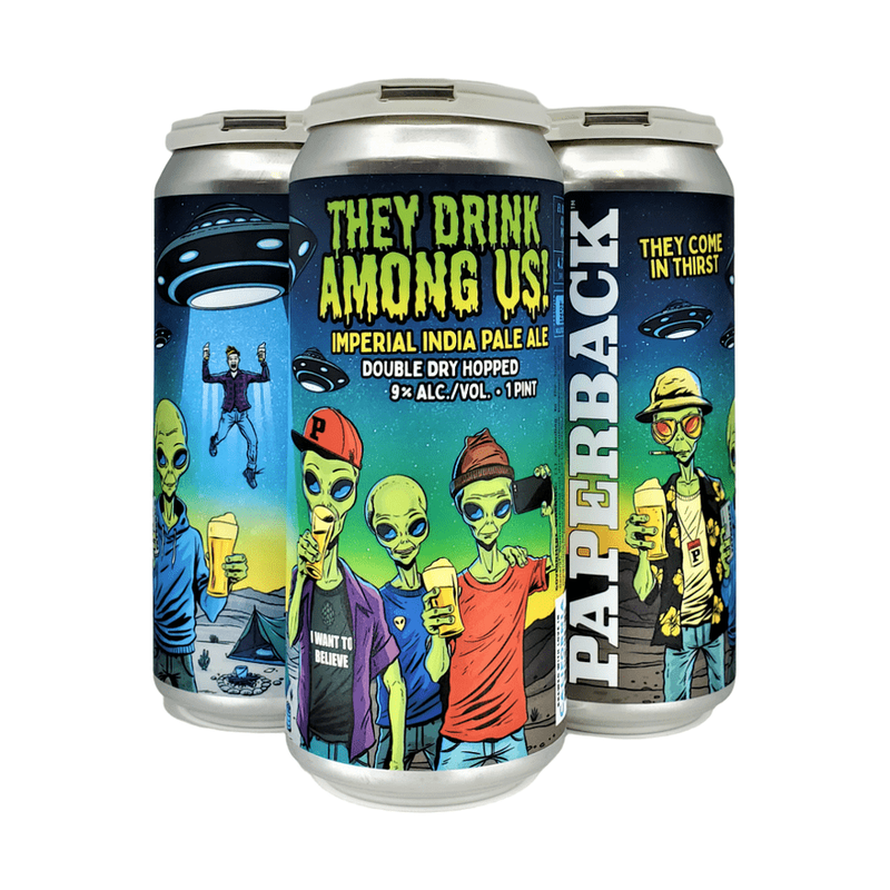 Paperback Brewing Co. They Drink Among Us! Imperial IPA Beer 4-Pack - ForWhiskeyLovers.com