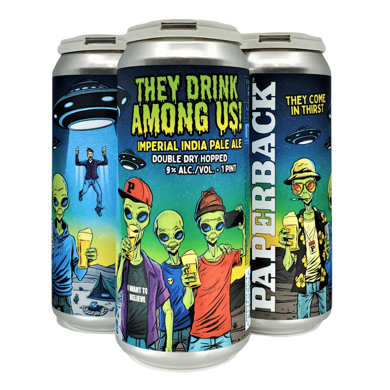 Paperback Brewing Co. They Drink Among Us! Imperial IPA Beer 4-Pack - ForWhiskeyLovers.com