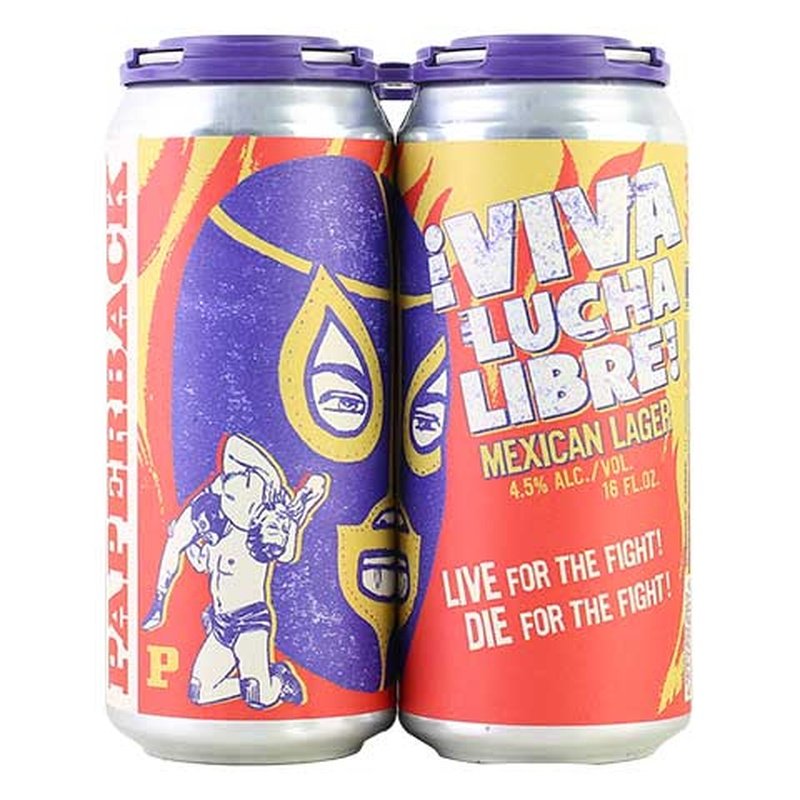 Paperback Brewing Co. Viva Lucha Libre! Mexican Lager 4-Pack - ForWhiskeyLovers.com
