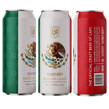 Party Beer Co. LAFC Mexican Lager Beer 4-Pack - ForWhiskeyLovers.com