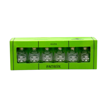 Patrón Silver Tequila 6-Pack 50ml - ForWhiskeyLovers.com