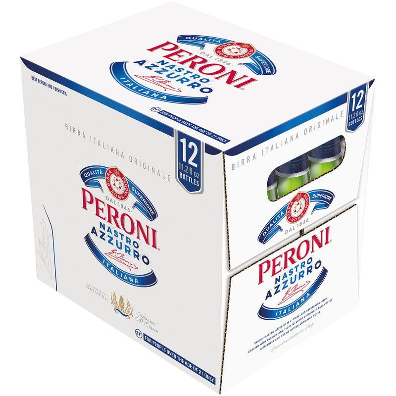 Peroni Nastro Azzurro Beer 12-Pack - ForWhiskeyLovers.com