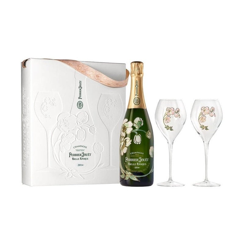 Perrier-Jouet Belle Epoque Brut Champagne 2014 Gift Set - ForWhiskeyLovers.com