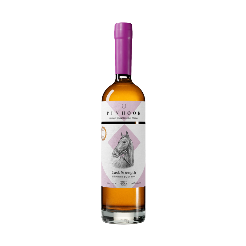 Pinhook 5 Year Cask Strength Bourbon Magenta Wax - ForWhiskeyLovers.com