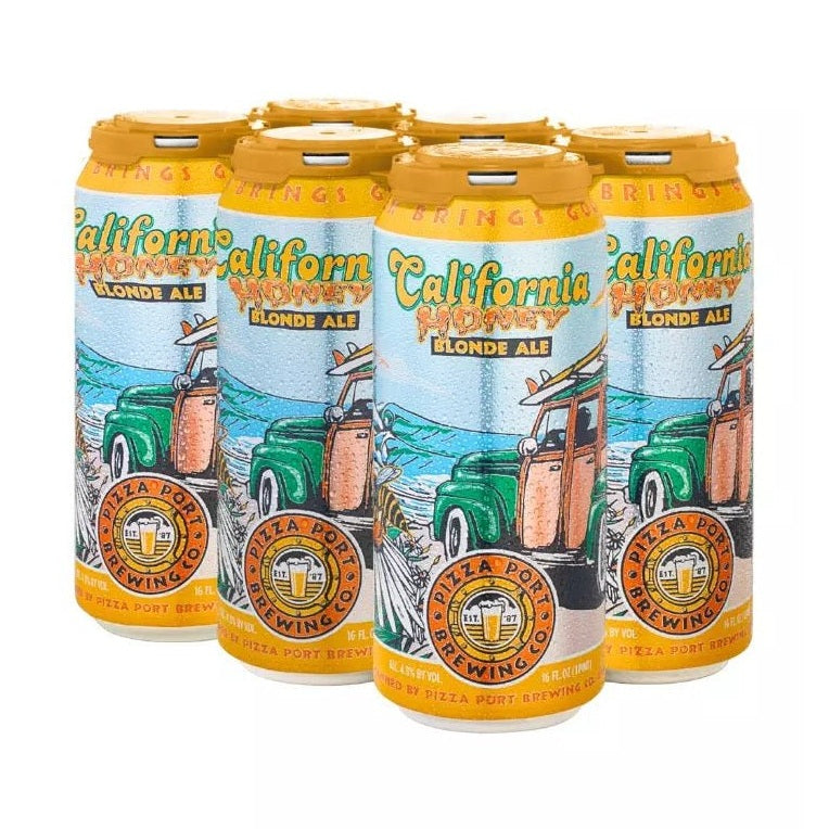 Pizza Port Brewing Co. 'California Honey' Blonde Ale Beer 6-Pack - ForWhiskeyLovers.com