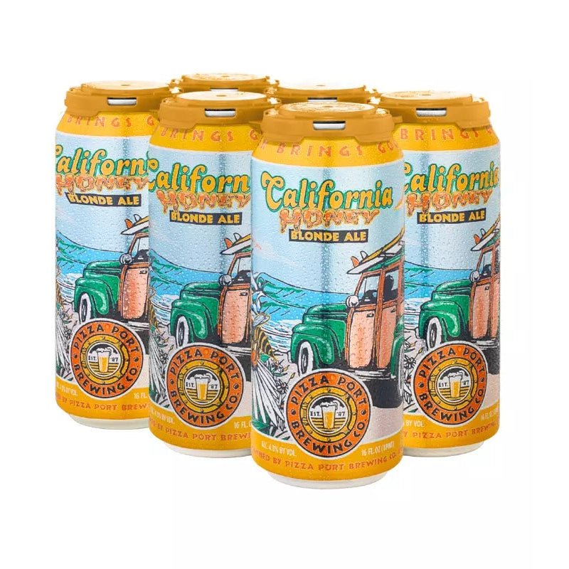 Pizza Port Brewing Co. 'California Honey' Blonde Ale Beer 6-Pack - ForWhiskeyLovers.com