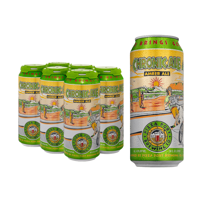 Pizza Port Brewing Co. 'Chronic Ale' Amber Ale Beer 6-Pack - ForWhiskeyLovers.com