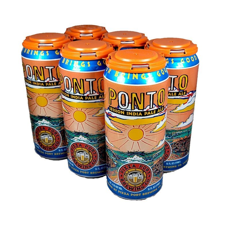 Pizza Port Brewing Co. 'Ponto' Session IPA Beer 6-pack - ForWhiskeyLovers.com