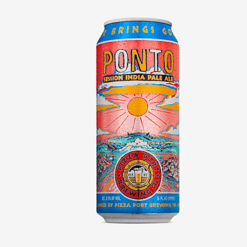 Pizza Port Brewing Co. 'Ponto' Session IPA Beer Single Can - ForWhiskeyLovers.com