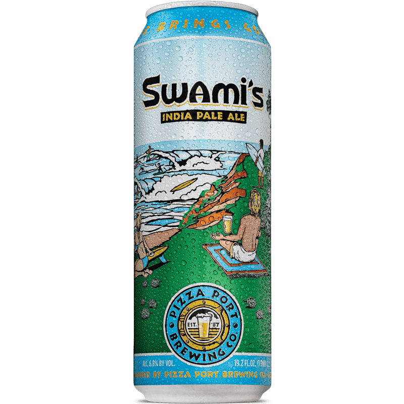 Pizza Port Brewing Co. 'Swami's' IPA Beer Single Can - ForWhiskeyLovers.com