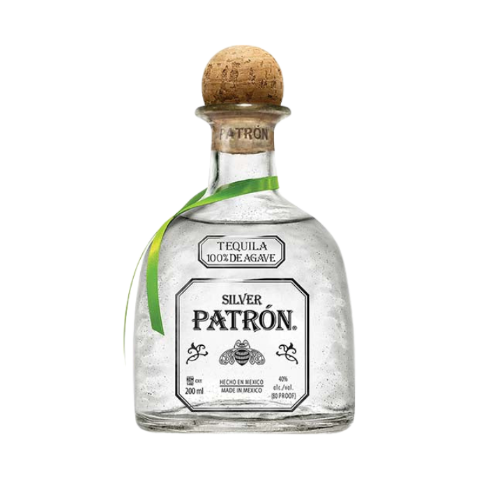 Premium Silver Tequila - Patrón Silver 200ml - ForWhiskeyLovers.com
