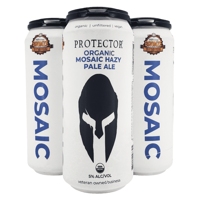 Protector Brewery Organic Mosaic Hazy Pale Ale Beer 4-Pack - ForWhiskeyLovers.com