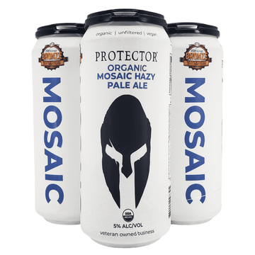 Protector Brewery Organic Mosaic Hazy Pale Ale Beer 4-Pack - ForWhiskeyLovers.com