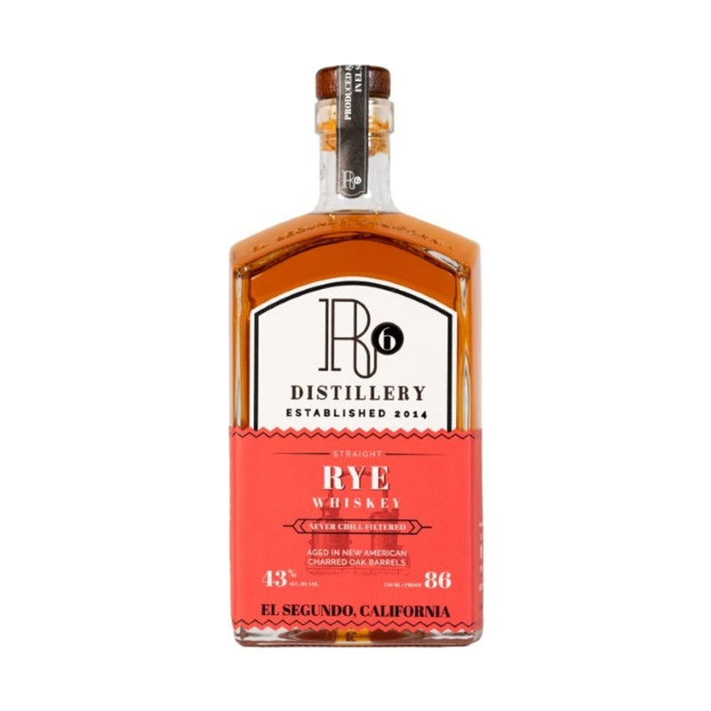 R6 Distillery Straight Rye Whiskey 4 Year - ForWhiskeyLovers.com