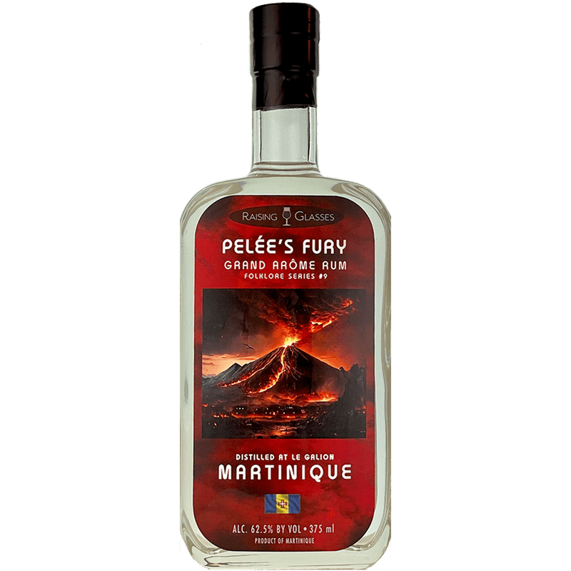 Raising Glasses Pelee's Fury Martinique Grand Arome Rum - ForWhiskeyLovers.com