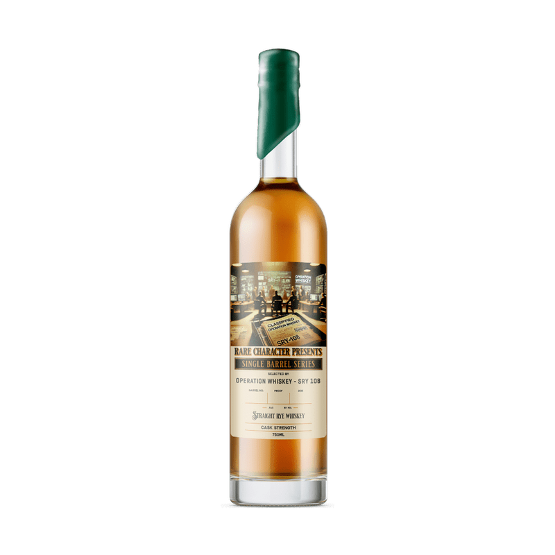 Rare Character Operation Whiskey SRY-108 Single Barrel Straight Rye Whiskey - ForWhiskeyLovers.com