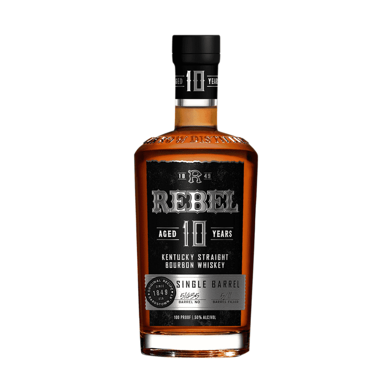 Rebel 10 Year Old Single Barrel Kentucky Straight Bourbon Whiskey - ForWhiskeyLovers.com