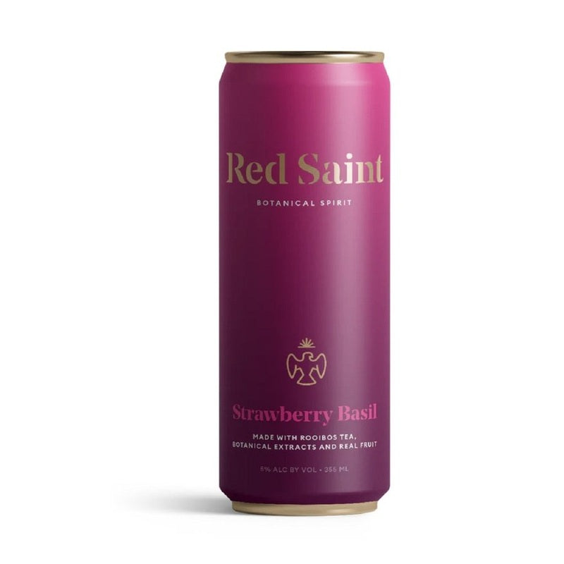 Red Saint Strawberry Basil Botanical Spirit 4-Pack - ForWhiskeyLovers.com