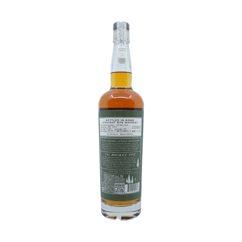 Redwood Empire 'Rocket Top' Bottled in Bond Straight Rye Whiskey - ForWhiskeyLovers.com
