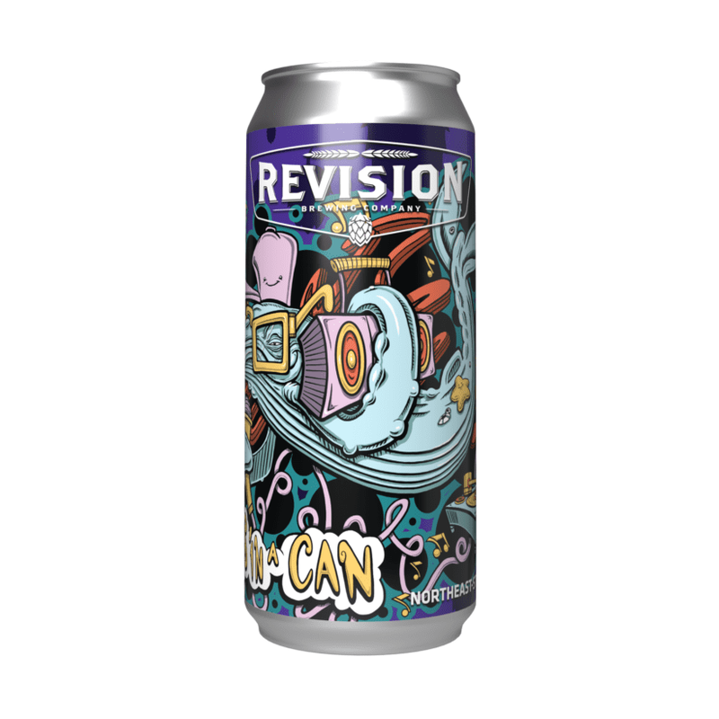 Revision Brewing Co. 'Hops In A Can' NE-Style Hazy Triple IPA Beer 4-Pack - ForWhiskeyLovers.com