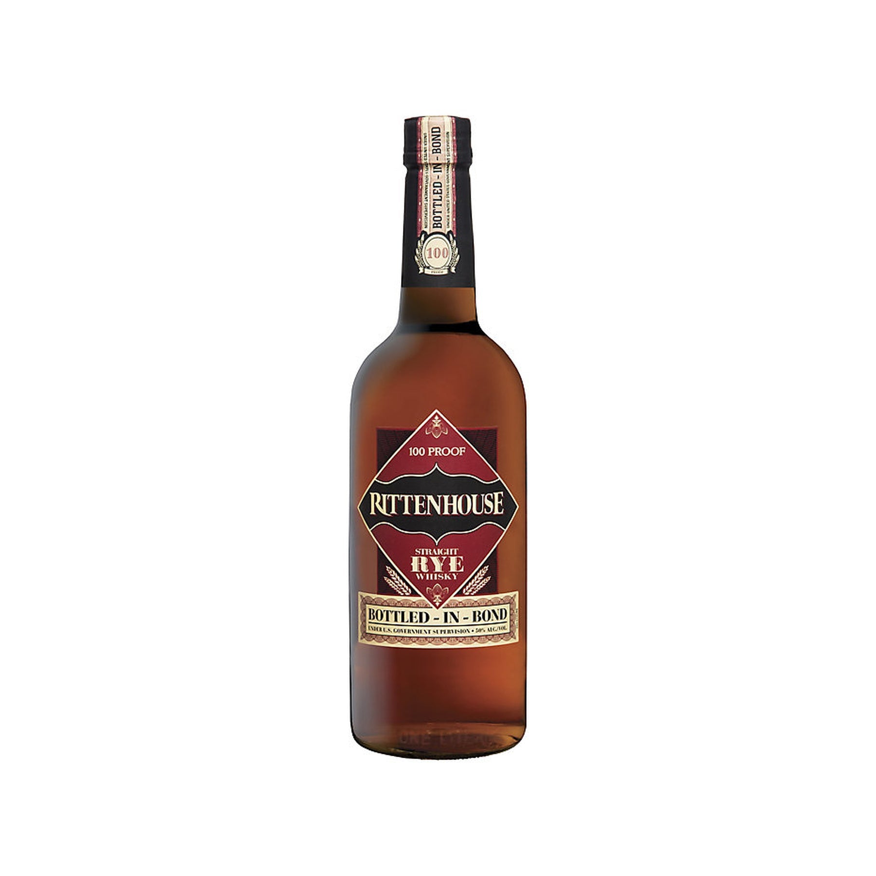 Rittenhouse Bottled-in-Bond Straight Rye Whiskey 1L - ForWhiskeyLovers.com