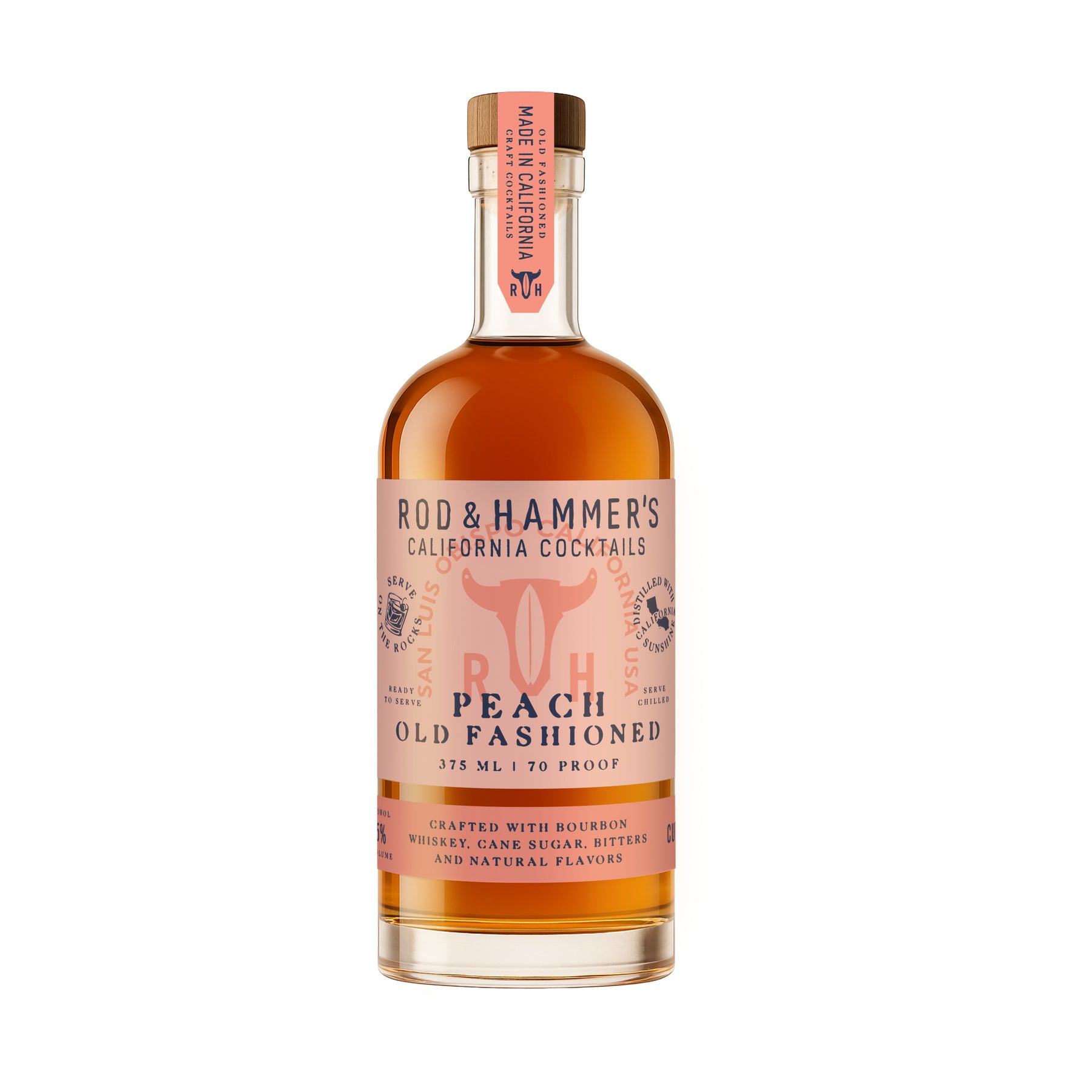 Rod & Hammer's Peach Old Fashioned 375ml - ForWhiskeyLovers.com