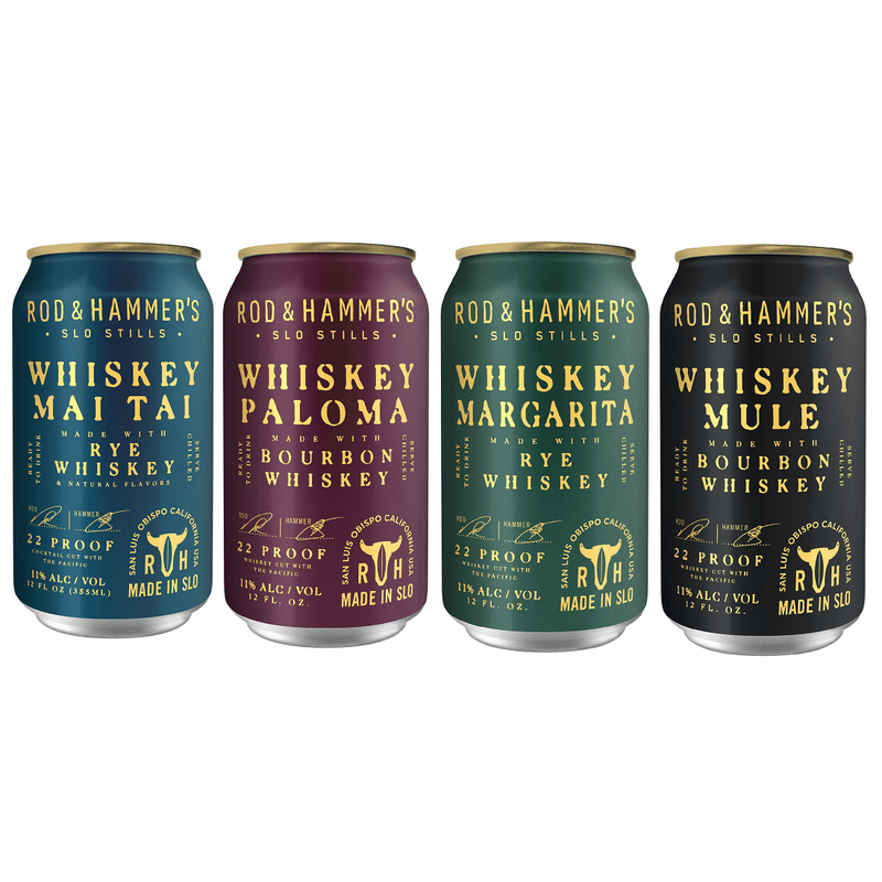 Rod & Hammer's SLO Stills Whiskey Cocktails Variety 8-Pack - ForWhiskeyLovers.com