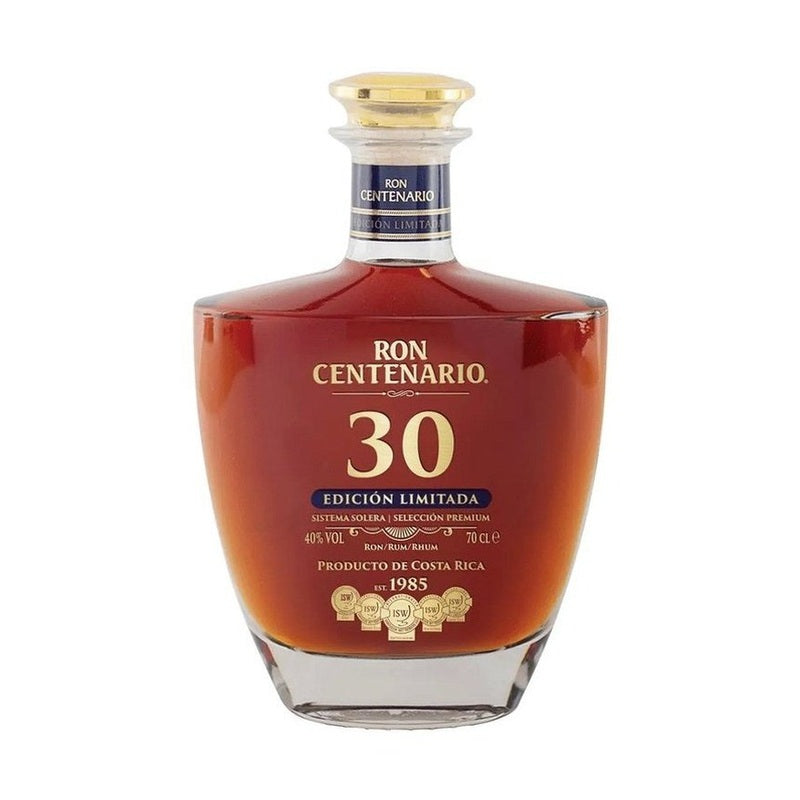 Ron Year Ron Centenario 30 Year Old Rum Edición Limitada – ForWhiskeyLovers.com