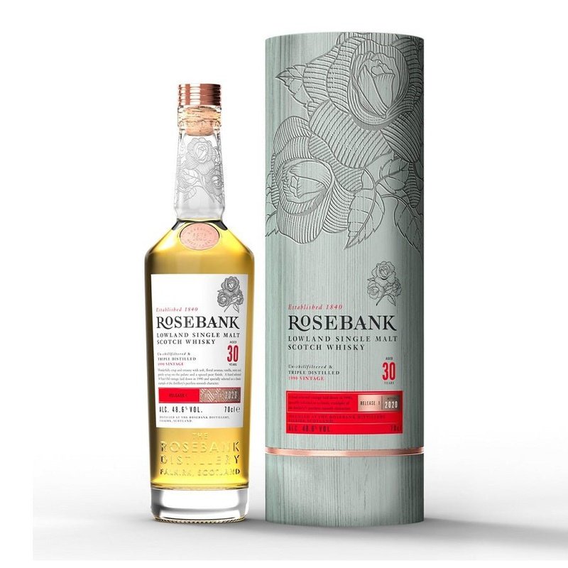 Rosebank 30 Year Old Lowland Single Malt Scotch Whisky - ForWhiskeyLovers.com